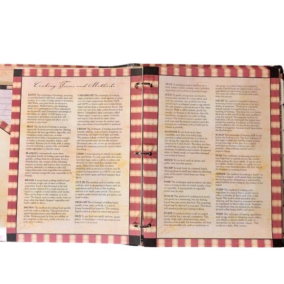 New Seasons Deluxe Recipe Binder 2003 Fruit Hardcover New Not Sealed 50 Pages - Picture 10 of 12